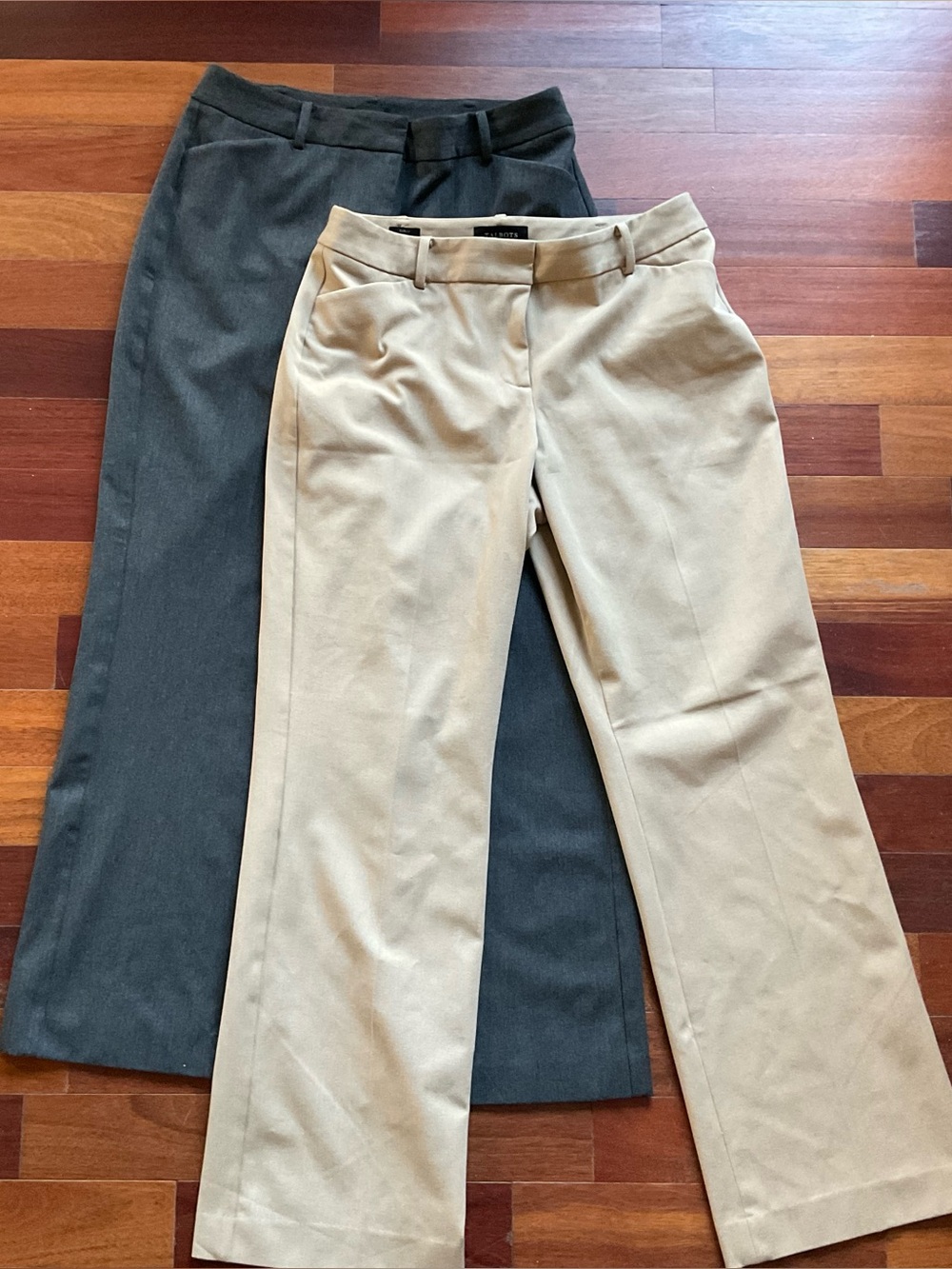 Talbots size 10 curvy Dress Pants — Khaki and Charcoal